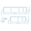 Piscina Bestway cadru metalic dreptunghiulara, pompa si cartus filtrant, 300 x 201 x 66cm